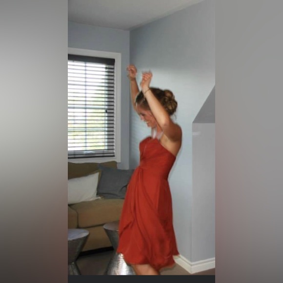 Rust colour bridesmaid dress - Picture 7 of 7